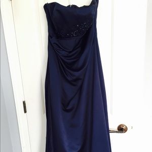 Navy blue prom dress